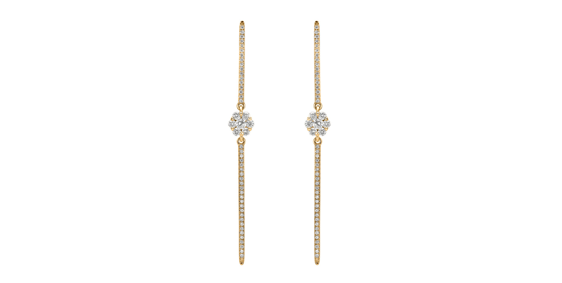 Diamond earrings Diamond Waterfall