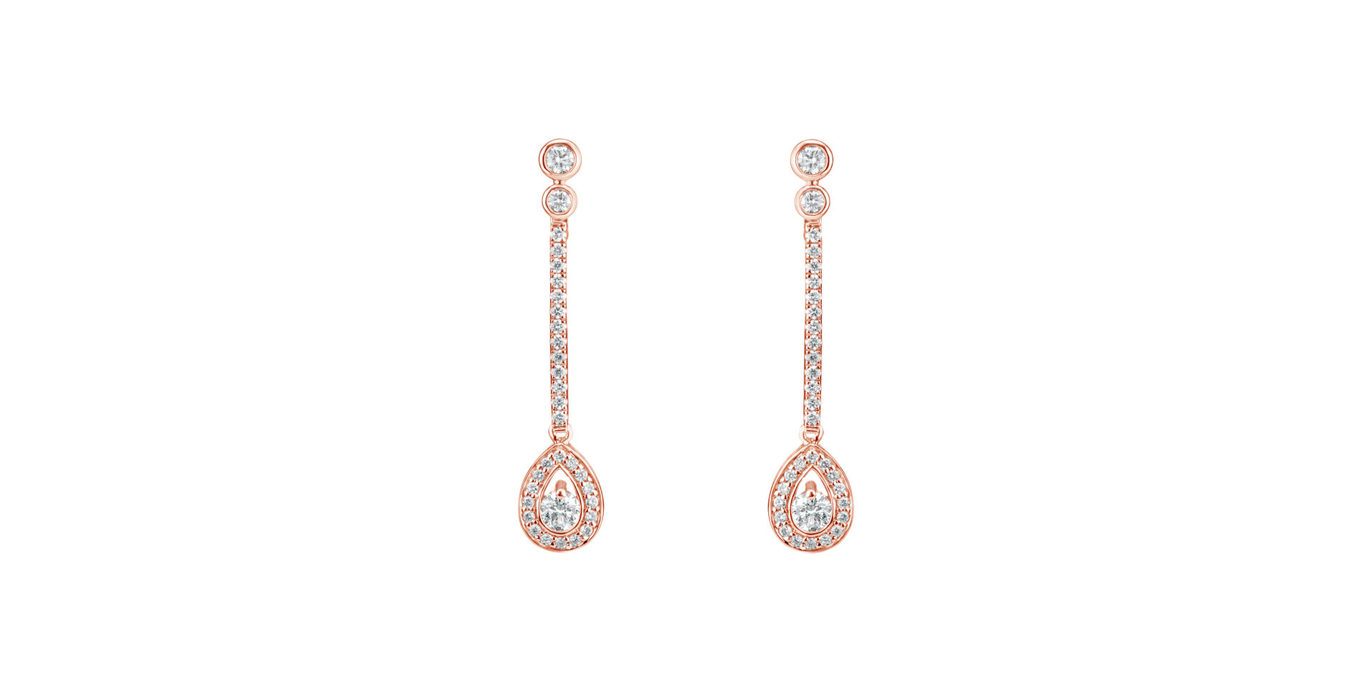 Diamond earrings Glamour Drop