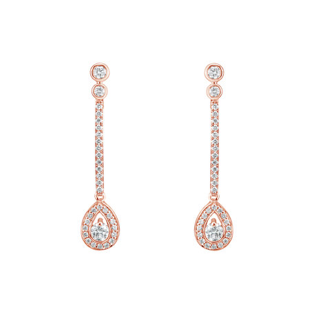 Diamond earrings Glamour Drop