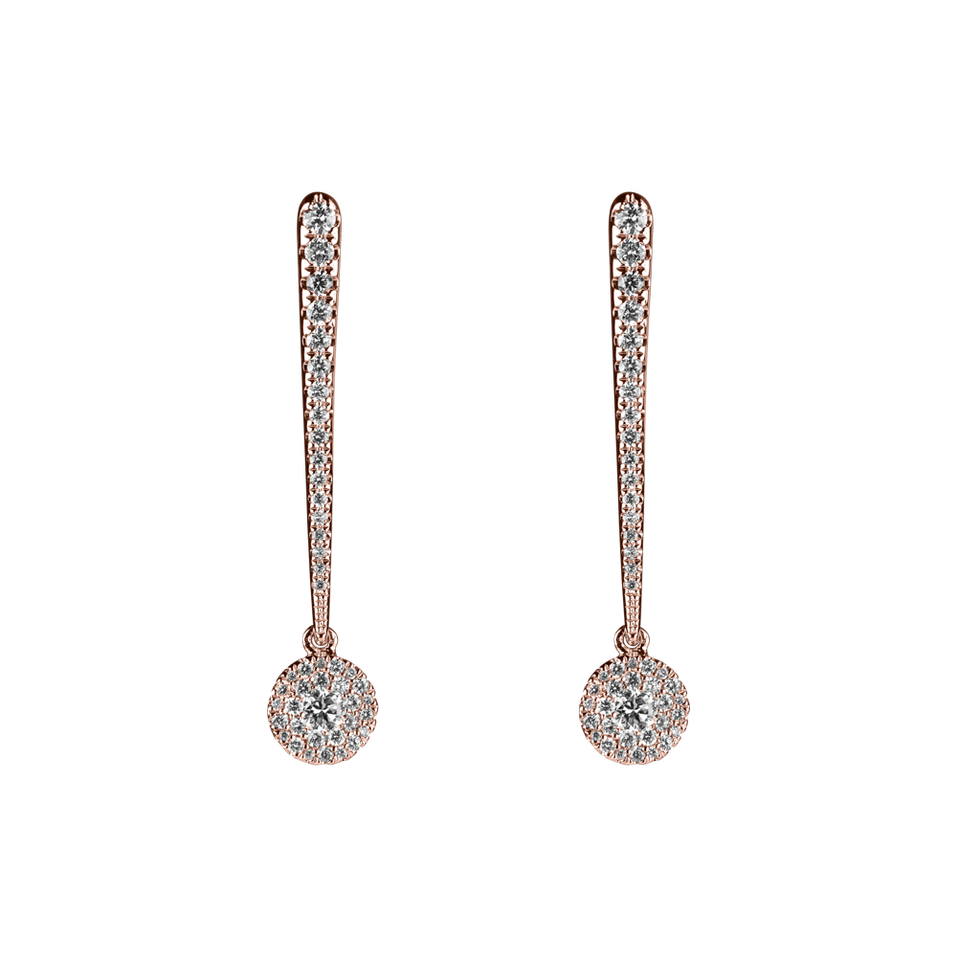 Diamond earrings Sparkling Exclamation