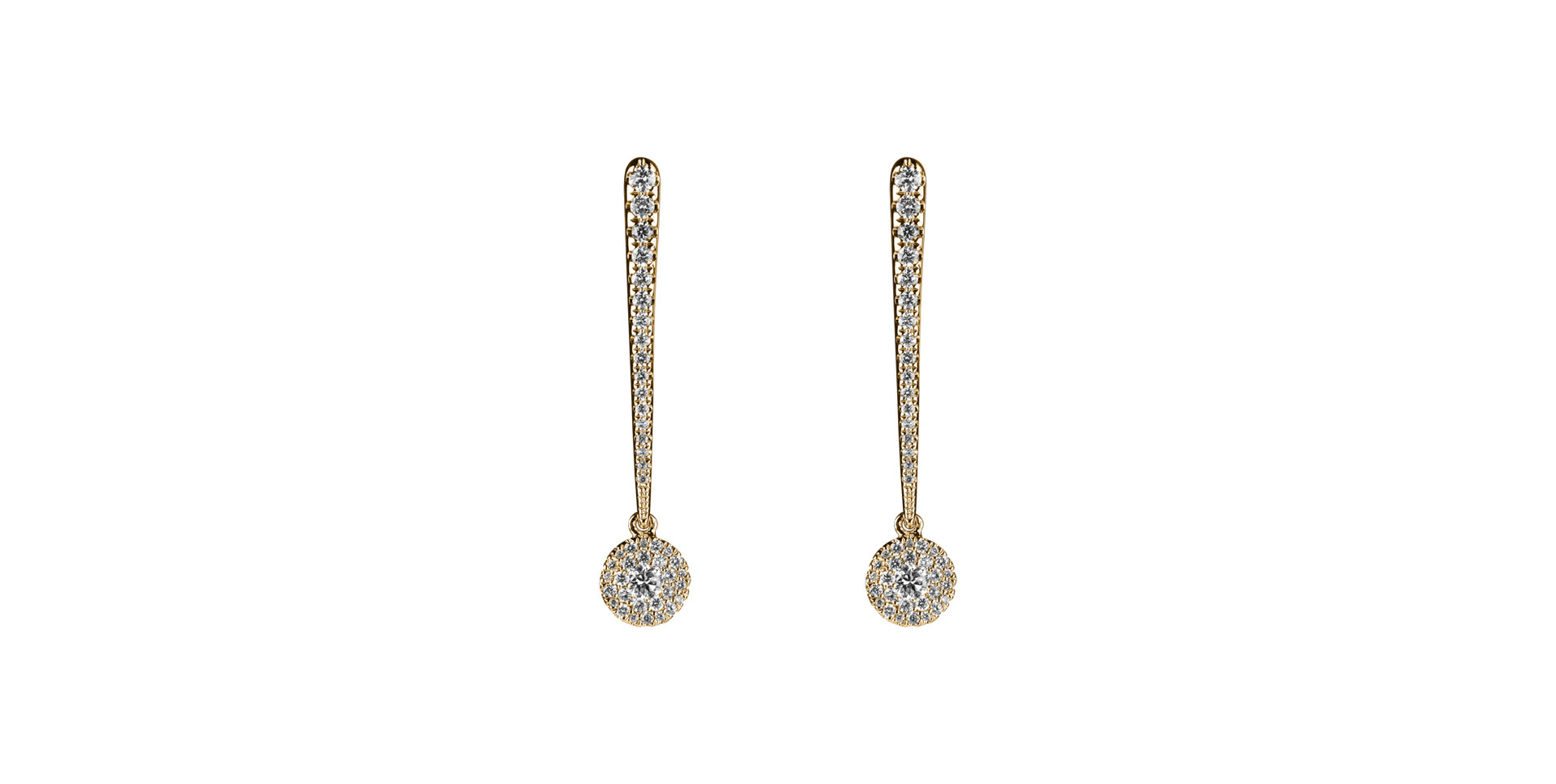 Diamond earrings Sparkling Exclamation