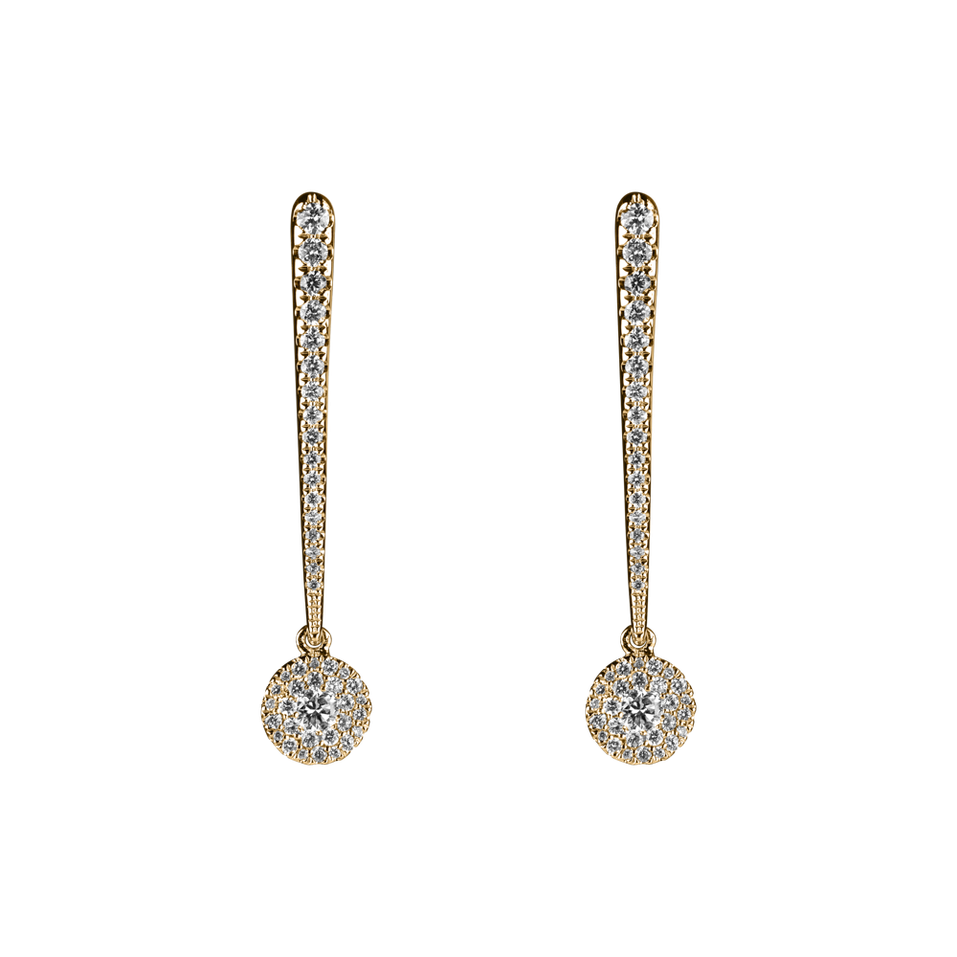Diamond earrings Sparkling Exclamation