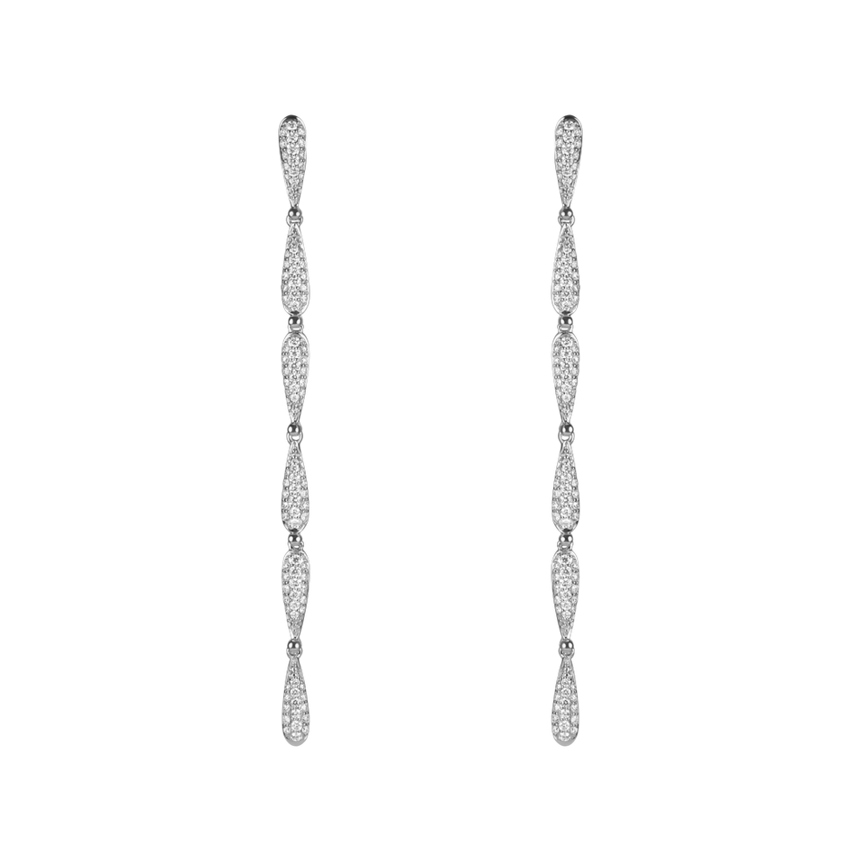 Diamond earrings Sparkling Twist