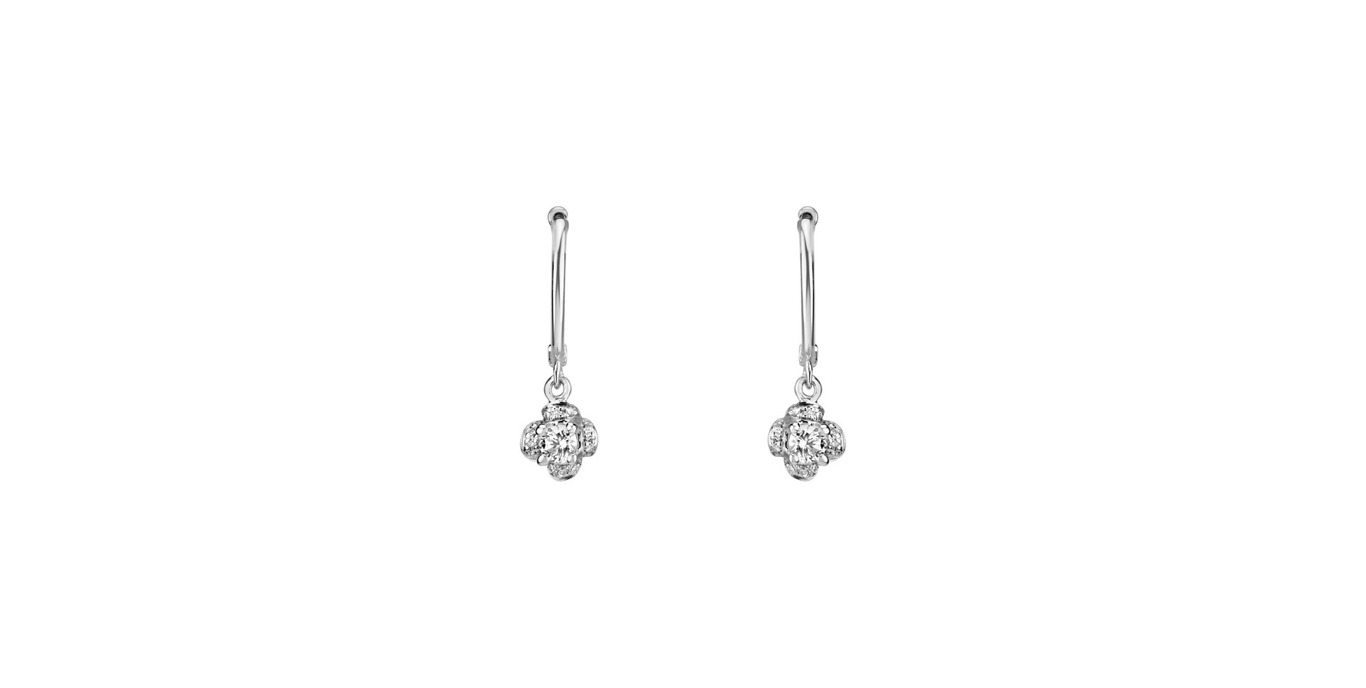 Diamond earrings Brilliant Petals