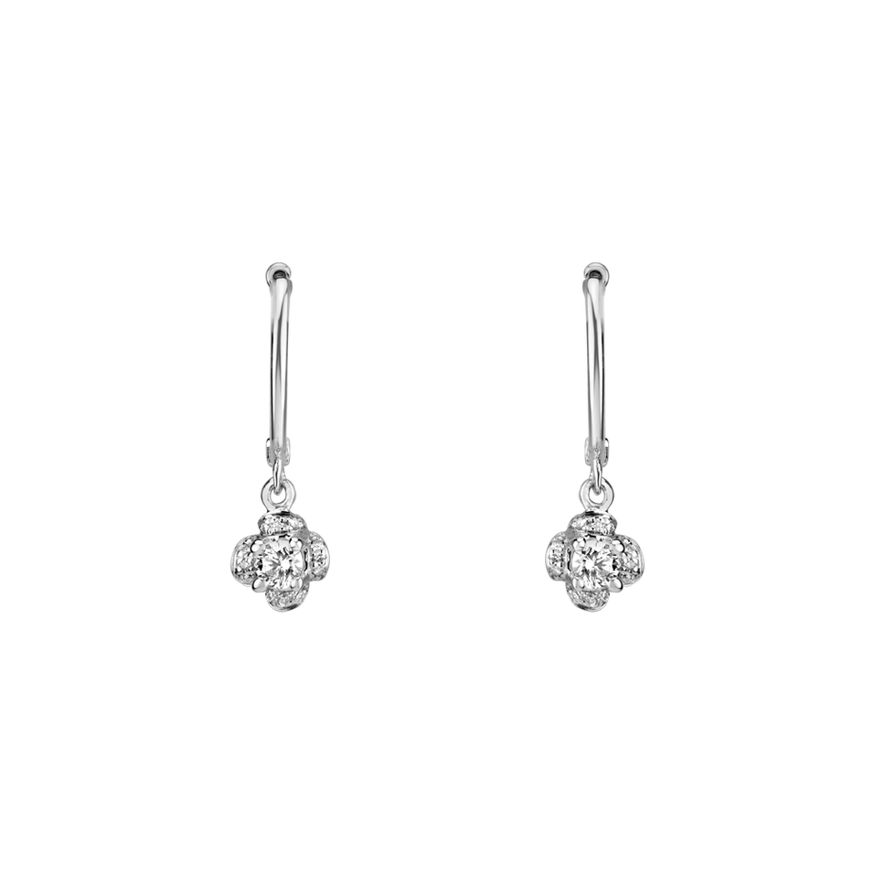 Diamond earrings Brilliant Petals