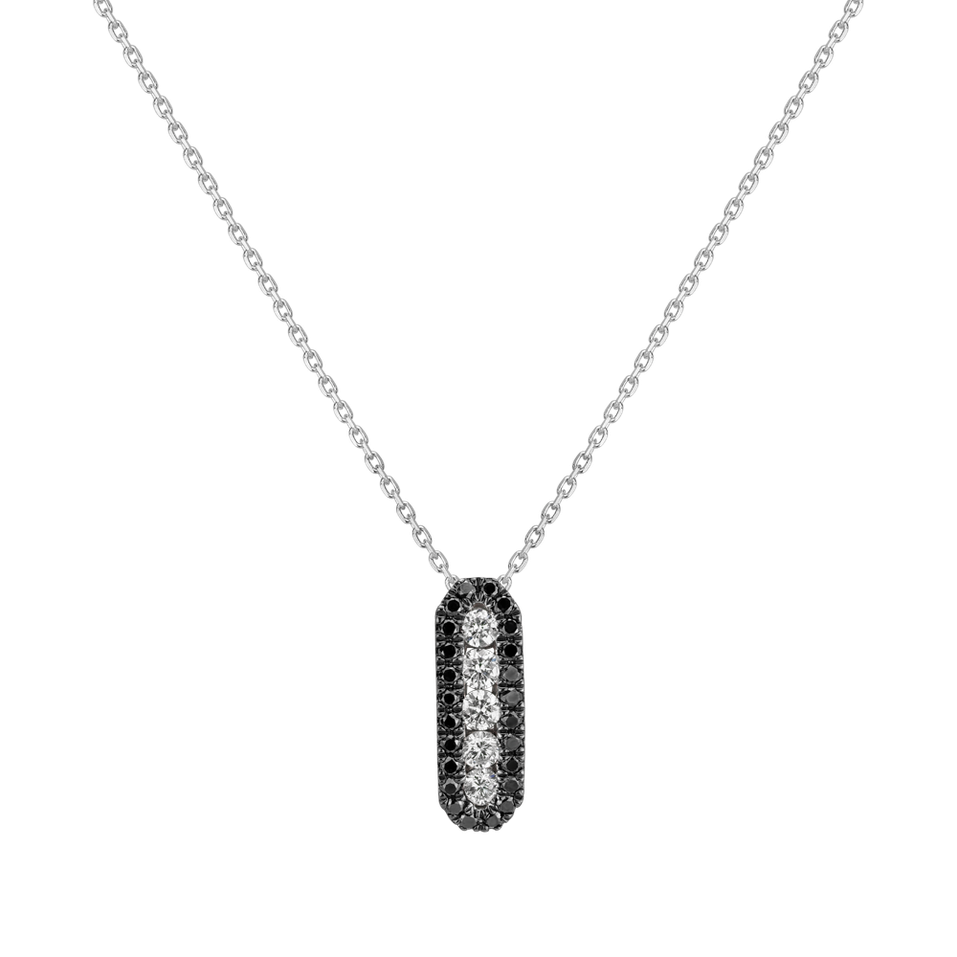 Pendant with black and white diamonds Aristocratic Vision
