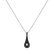 Pendant with black and white diamonds Classy Drop2