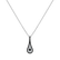 Pendant with black and white diamonds Classy Drop2