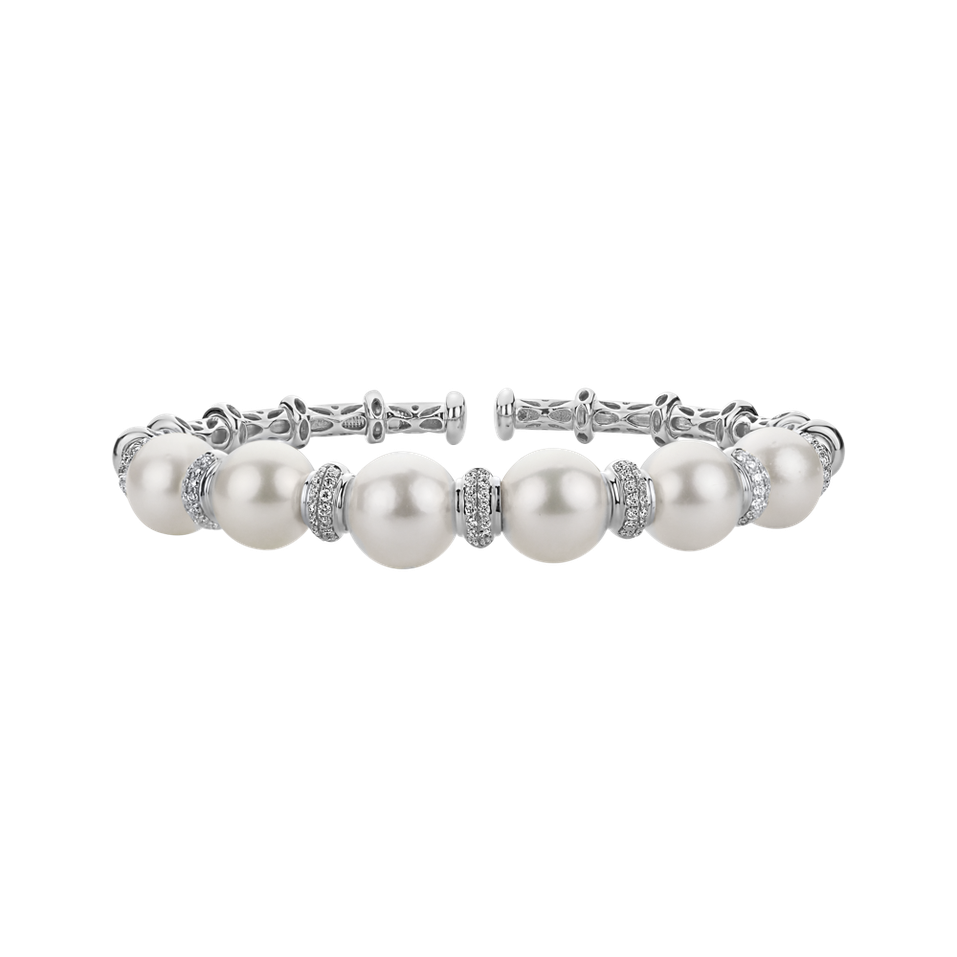 Diamond bracelet with Pearl Virgin Divine