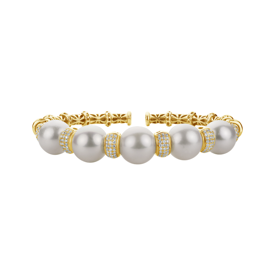 Diamond bracelet with Pearl Queens Pearl
