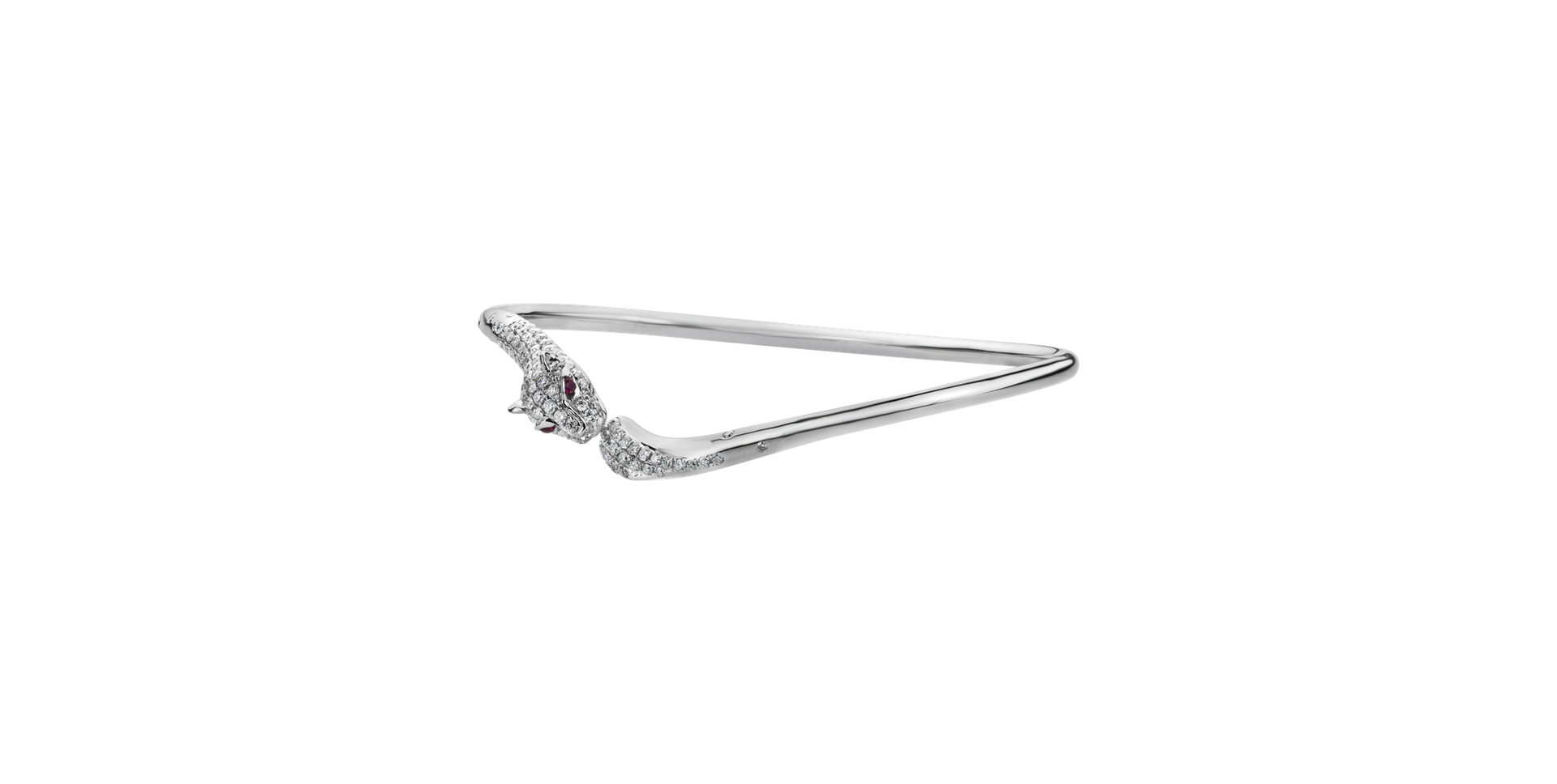 Diamond bracelet with Ruby Tiger Triangle