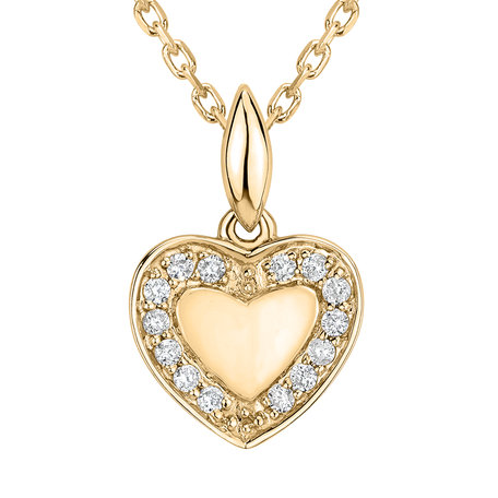 Diamond pendant Kind Heart