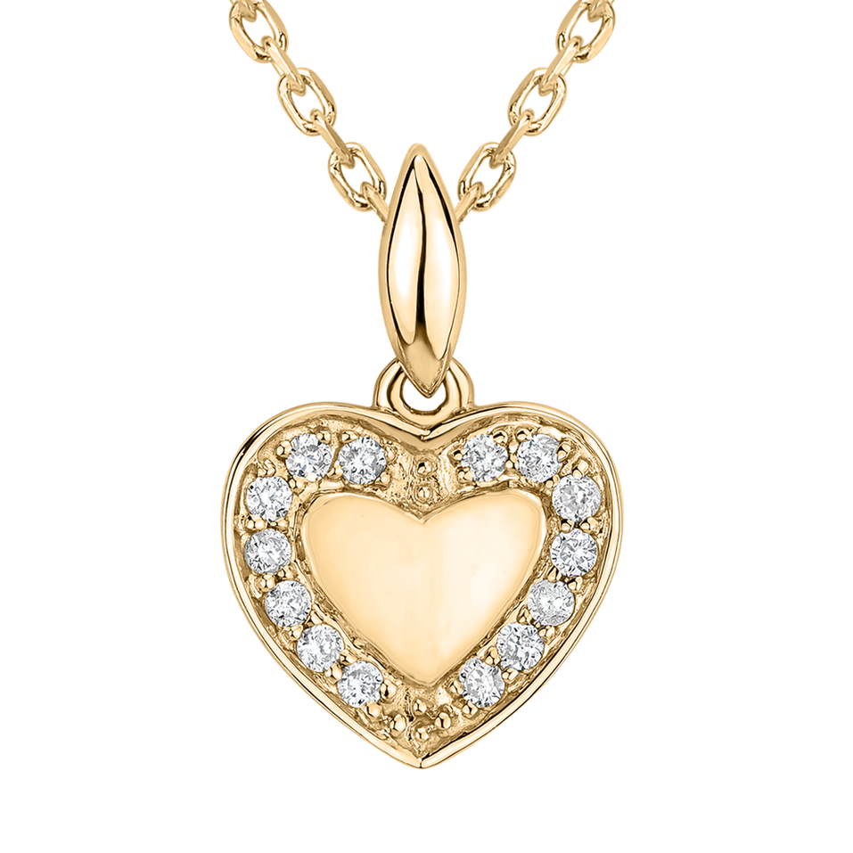 Diamond pendant Kind Heart