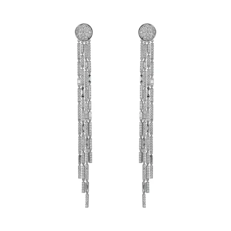 18ct white gold diamond earrings Orient Midnight