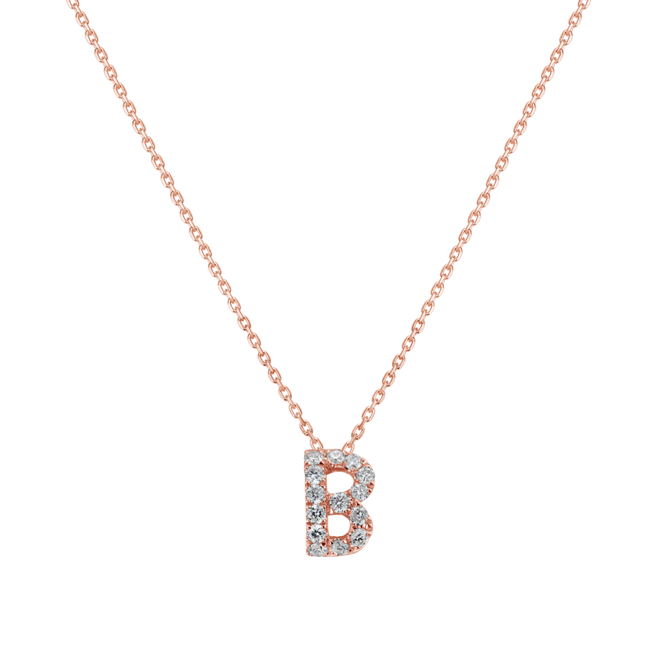 Diamond necklace Love Letters