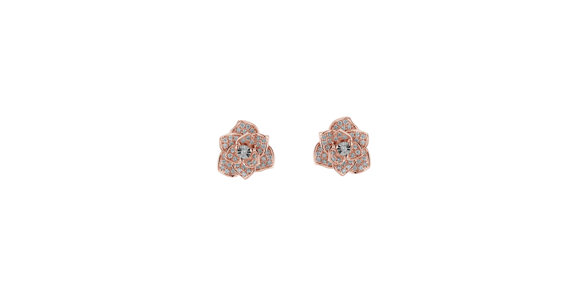 Diamond earrings Heavenly Flower