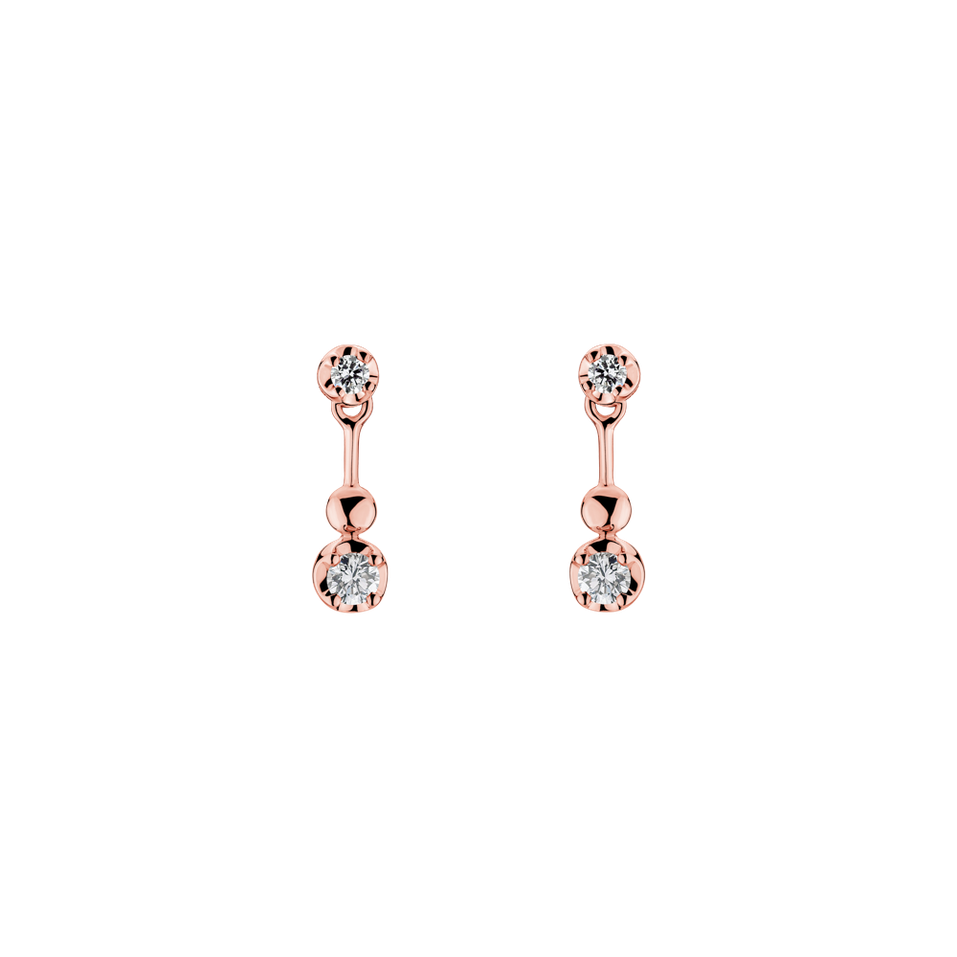 Diamond earrings Rosy Serenade