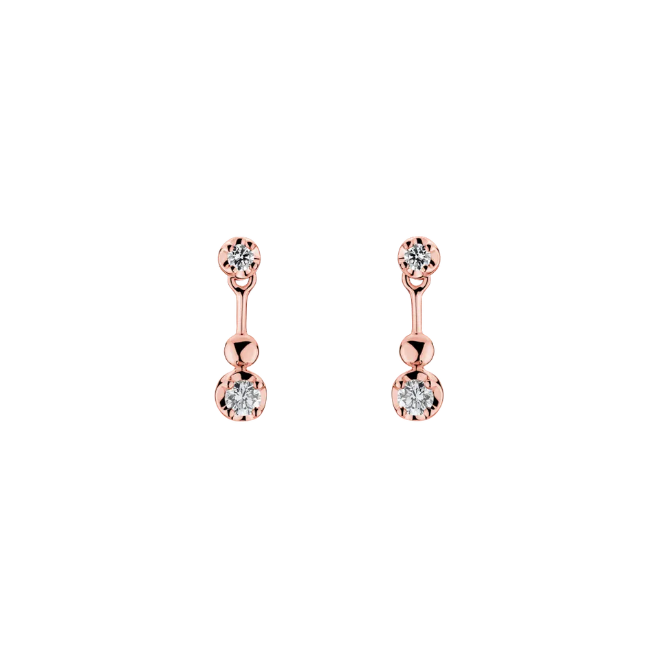 Diamond earrings Rosy Serenade