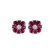 Diamond earrings and Ruby Red Blossom2