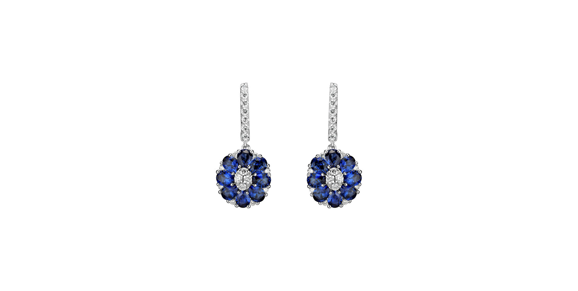 Diamond earrings and Sapphire Ruth