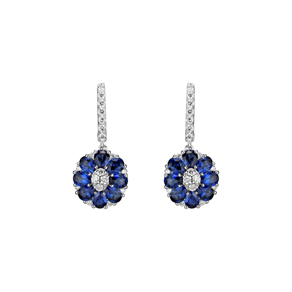 Diamond earrings and Sapphire Ruth