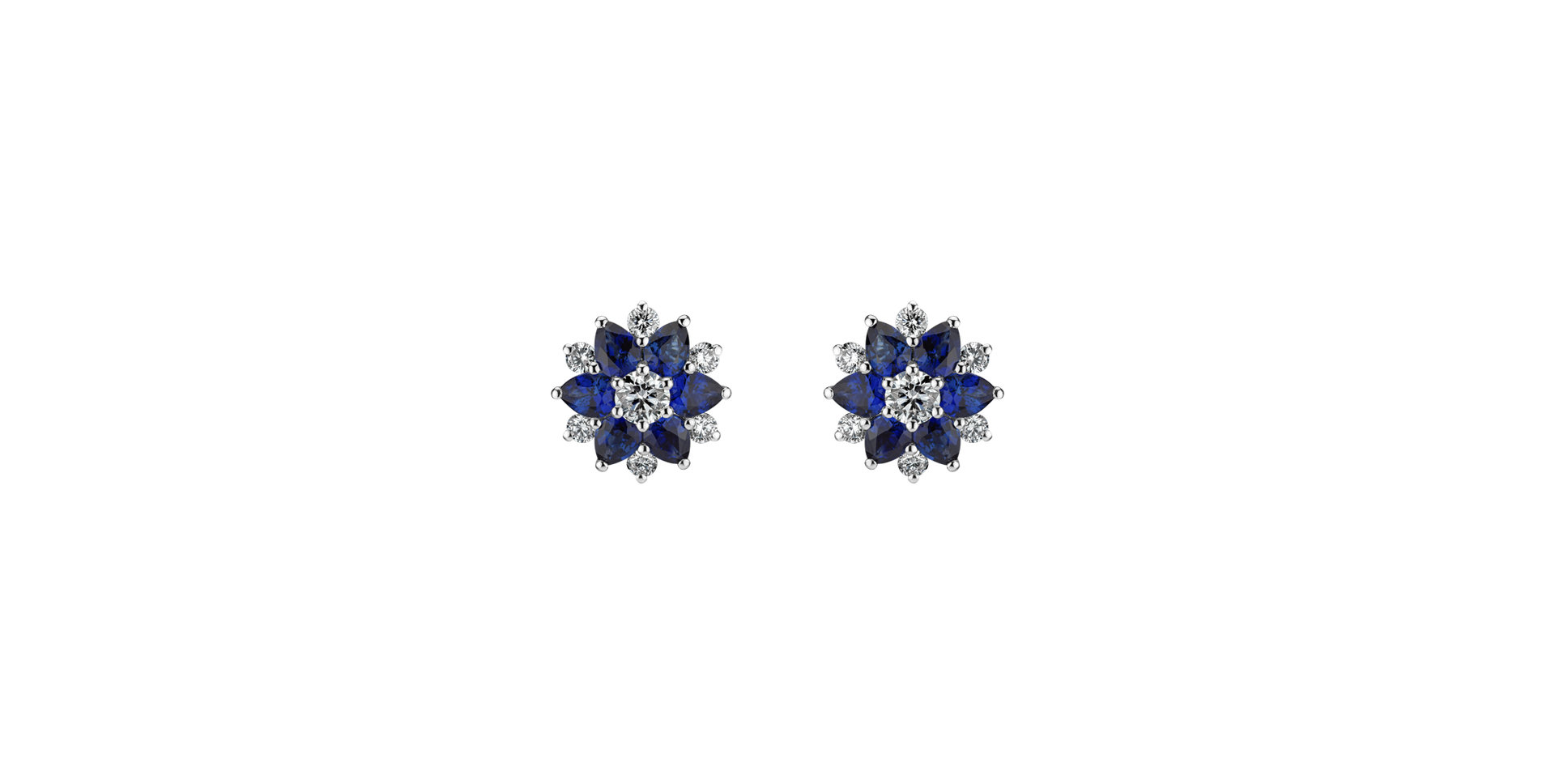 Diamond earrings and Sapphire Sparkle of Hope