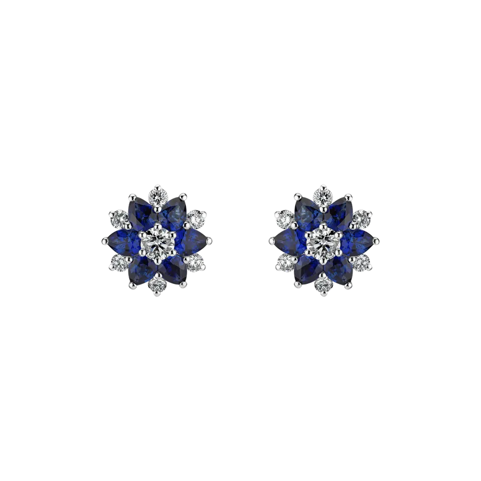 Diamond earrings and Sapphire Sparkle of Hope