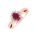 Diamond ring with Ruby Space Courier2