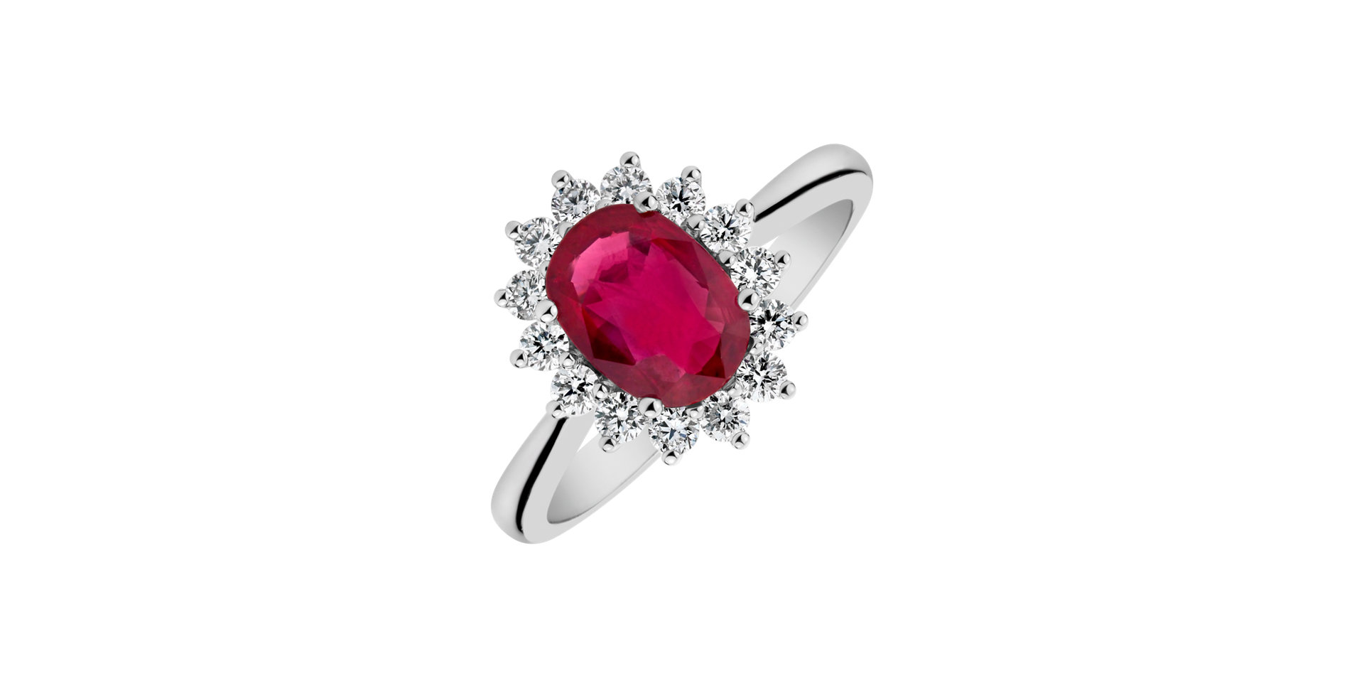Diamond ring with Ruby Fabulous Lady