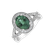 Diamond ring with Emerald Space Princess2