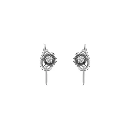 Diamond earrings Flowering Secret