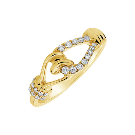 Diamond ring Love Knot