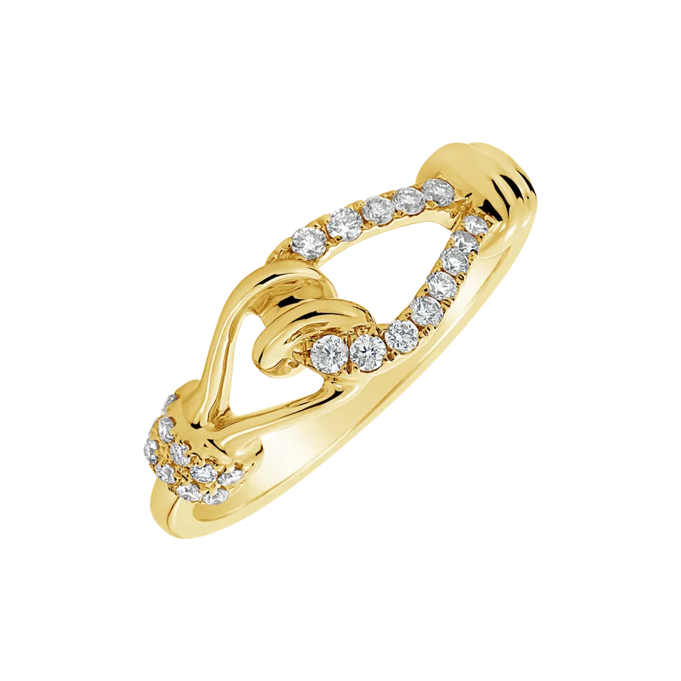 Diamond ring Love Knot