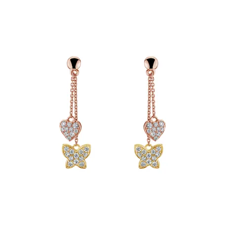 Diamond earrings Faithful Papillon