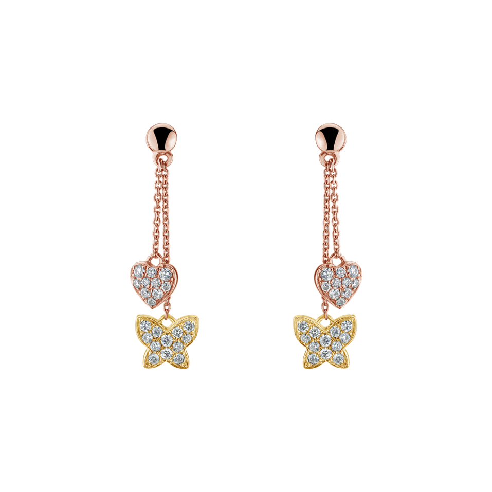 Diamond earrings Faithful Papillon