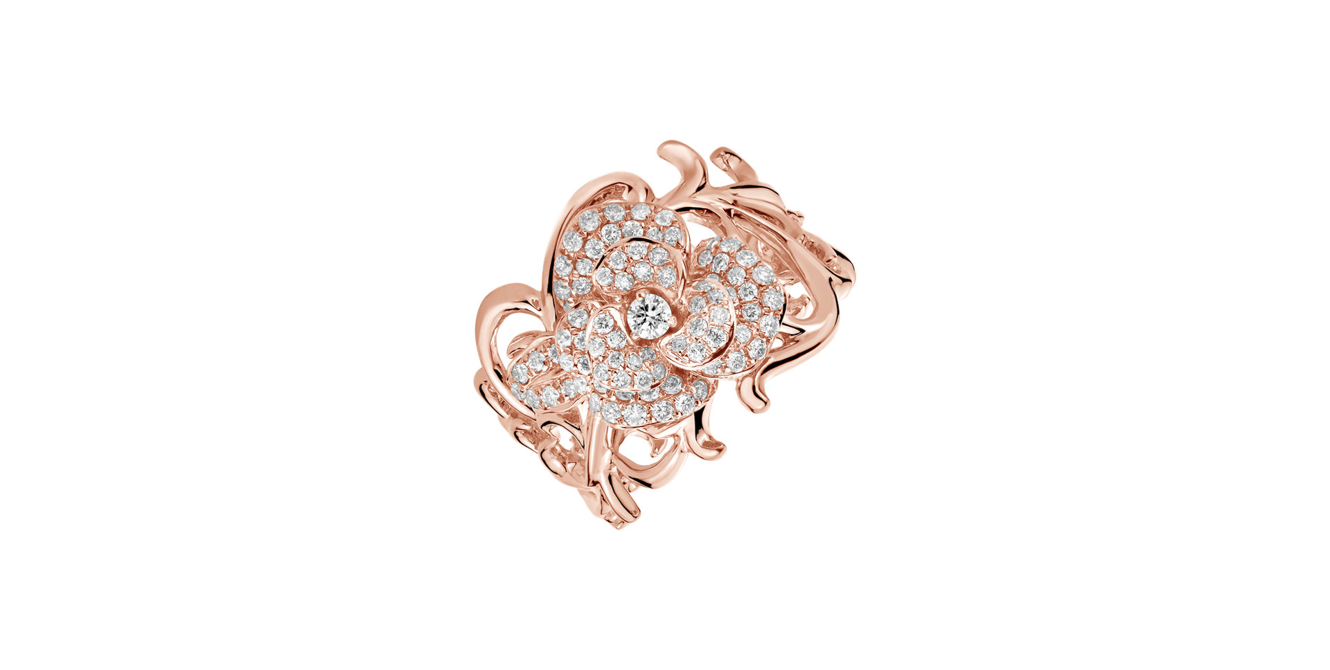 Diamond ring Geranium Pink