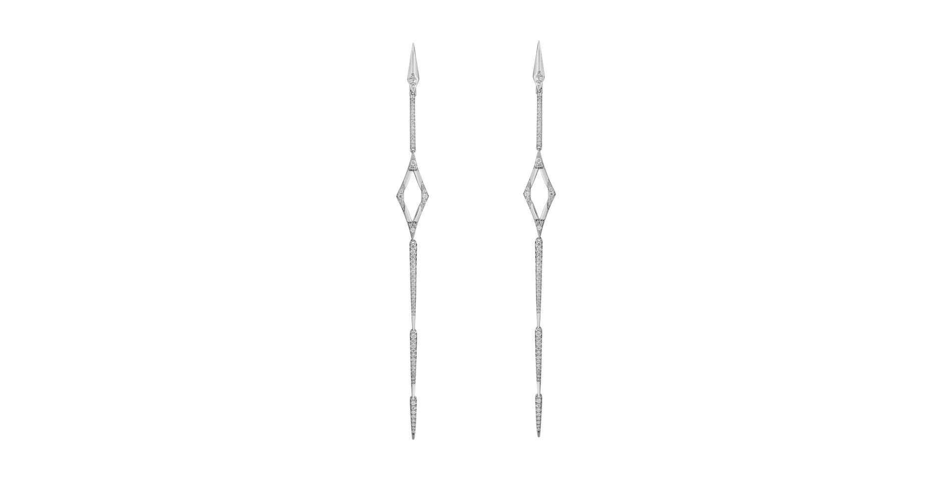 Diamond earrings Charming Spear