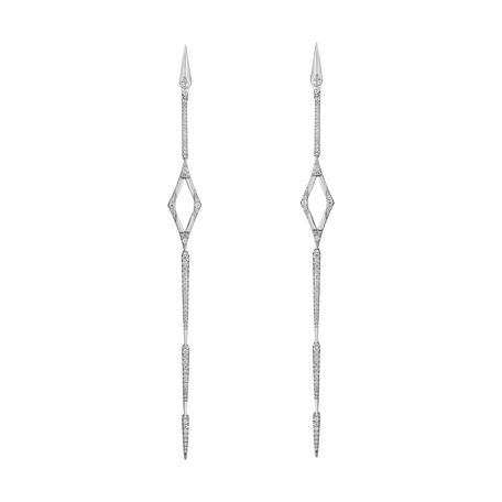 Diamond earrings Charming Spear
