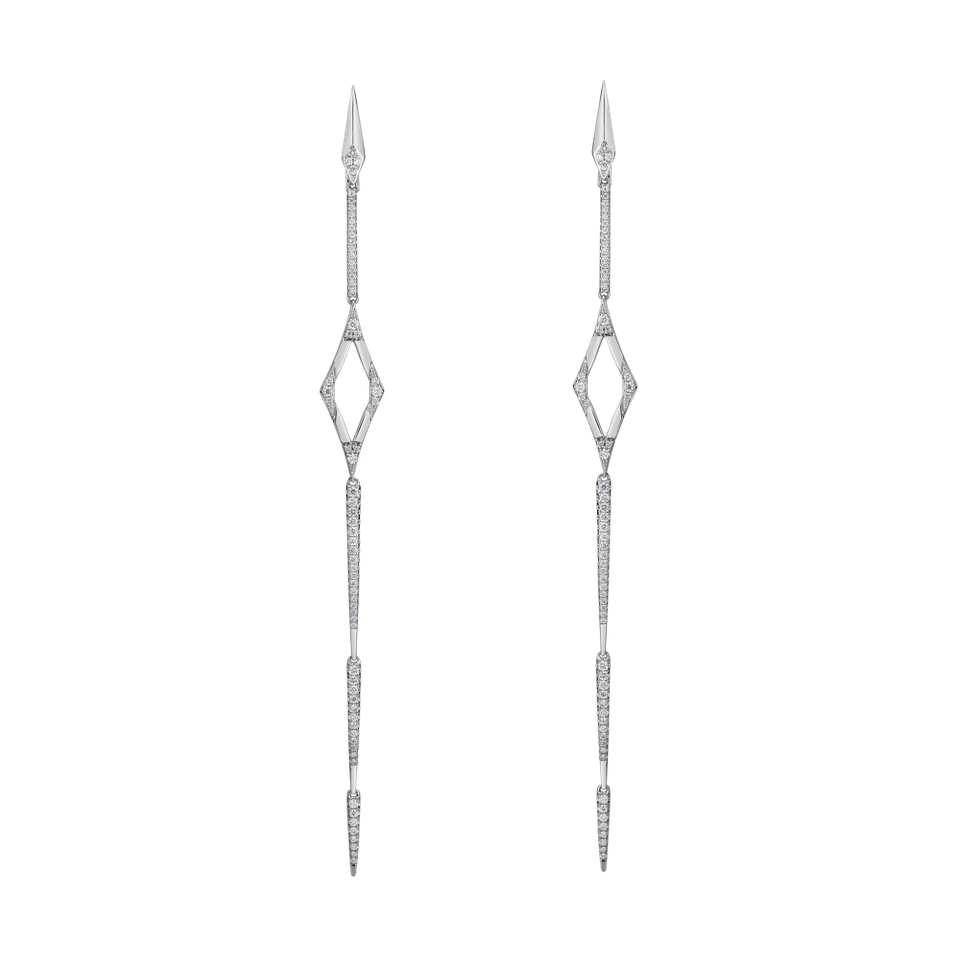 Diamond earrings Charming Spear