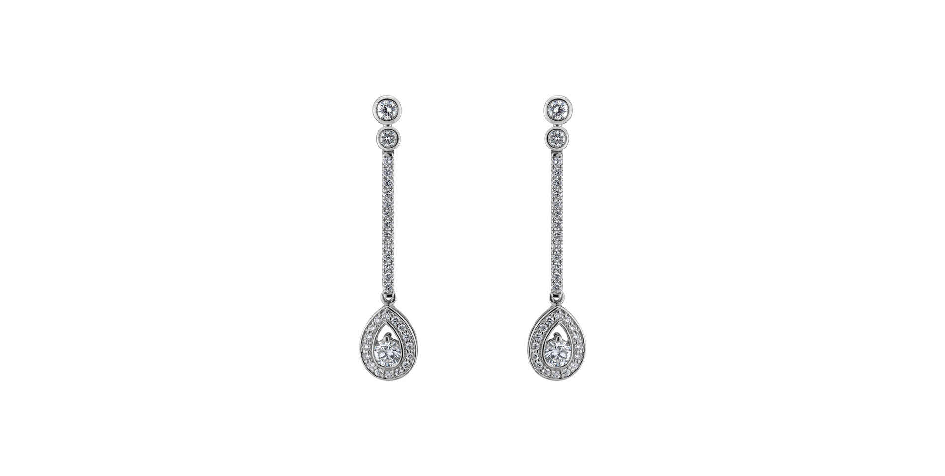 Diamond earrings Glamour Drop