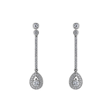 Diamond earrings Glamour Drop