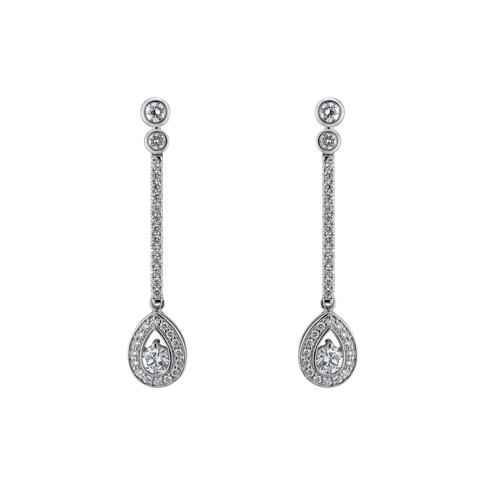 Diamond earrings Glamour Drop