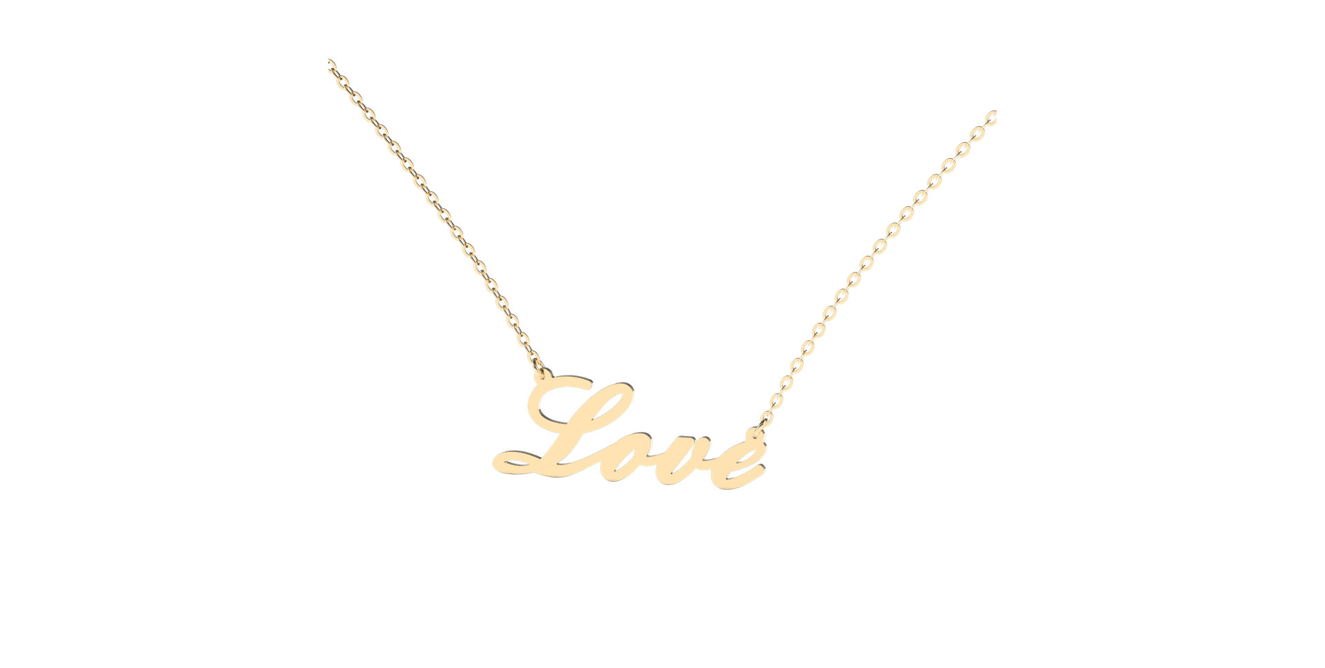 Diamond necklace Love