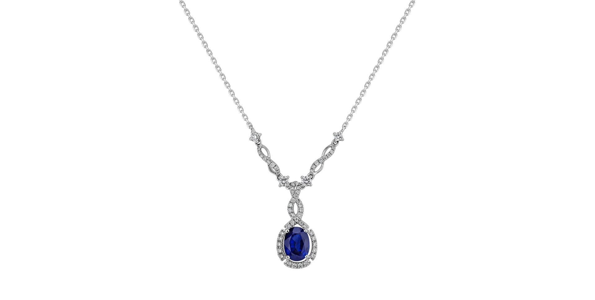 Diamond necklace with Sapphire Shine Dream