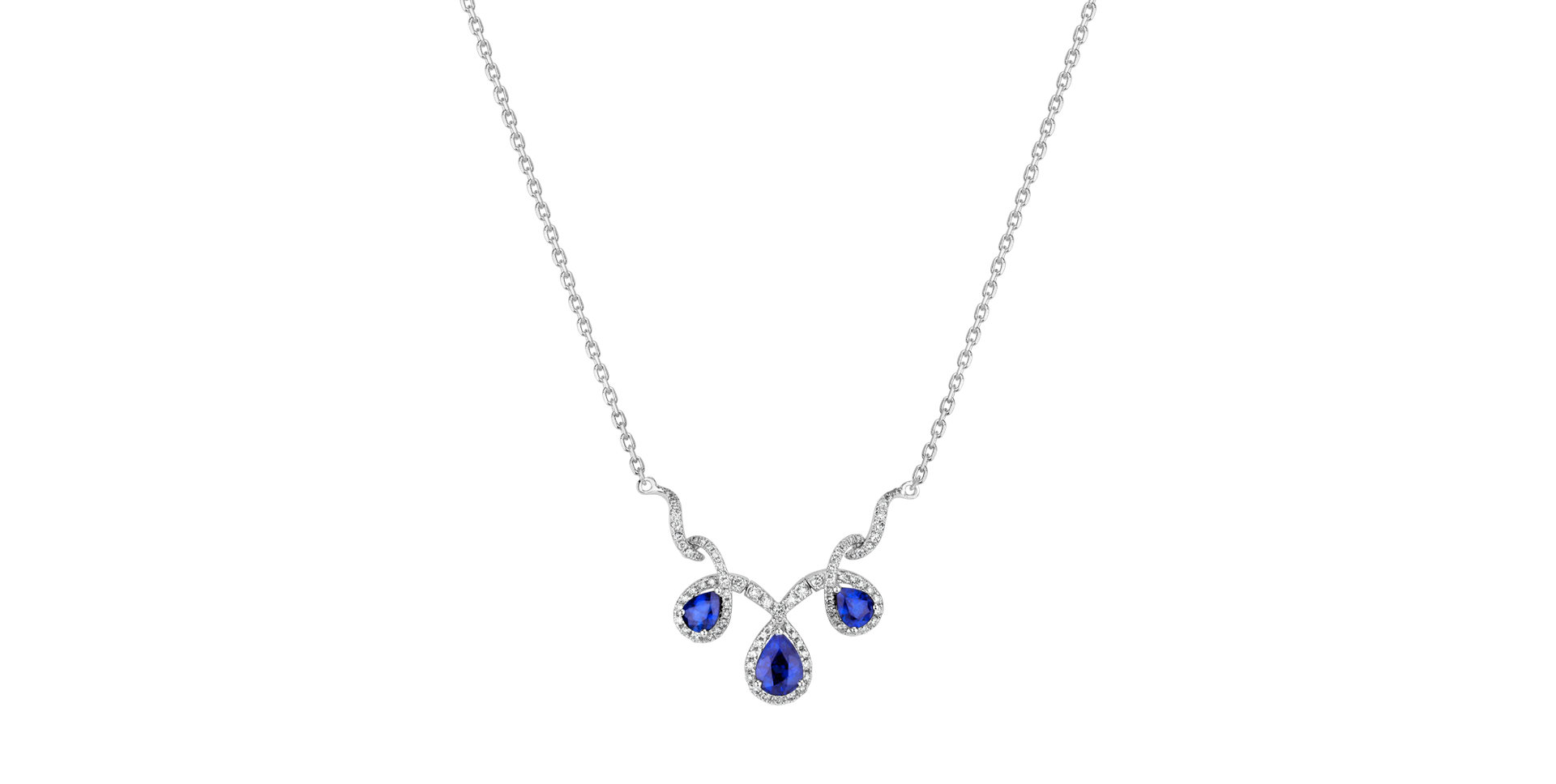 Diamond necklace with Sapphire Shine Romance