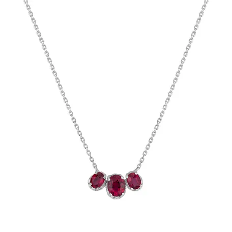 Diamond necklace with Ruby Shine Melody