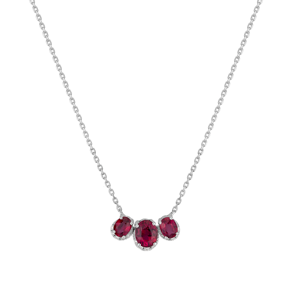 Diamond necklace with Ruby Shine Melody