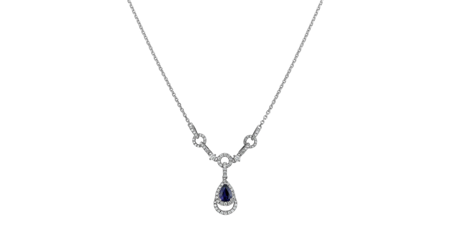 Diamond necklace with Sapphire Shine Countess