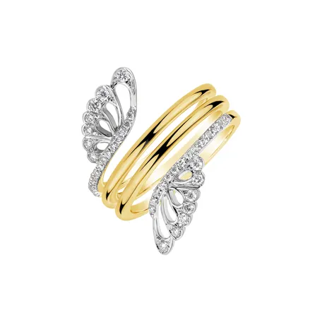 Diamond ring Broken Butterfly