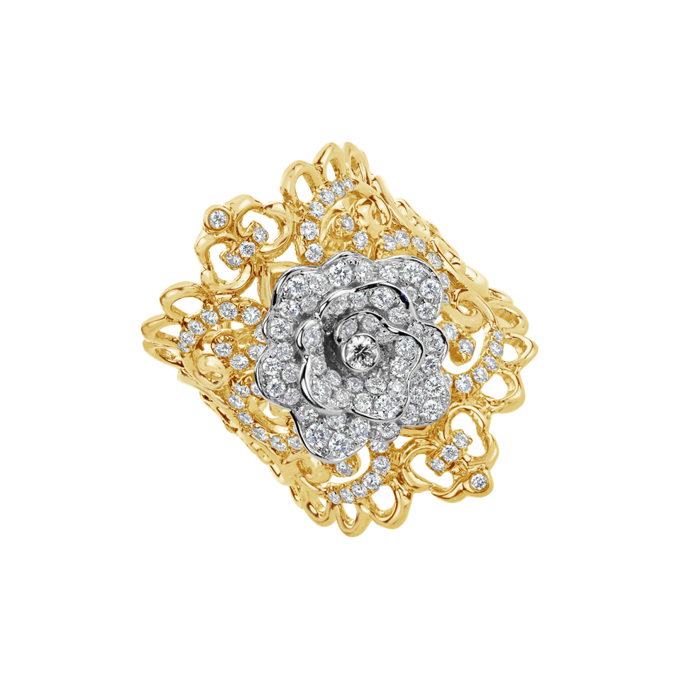 Diamond ring Fleur Royale